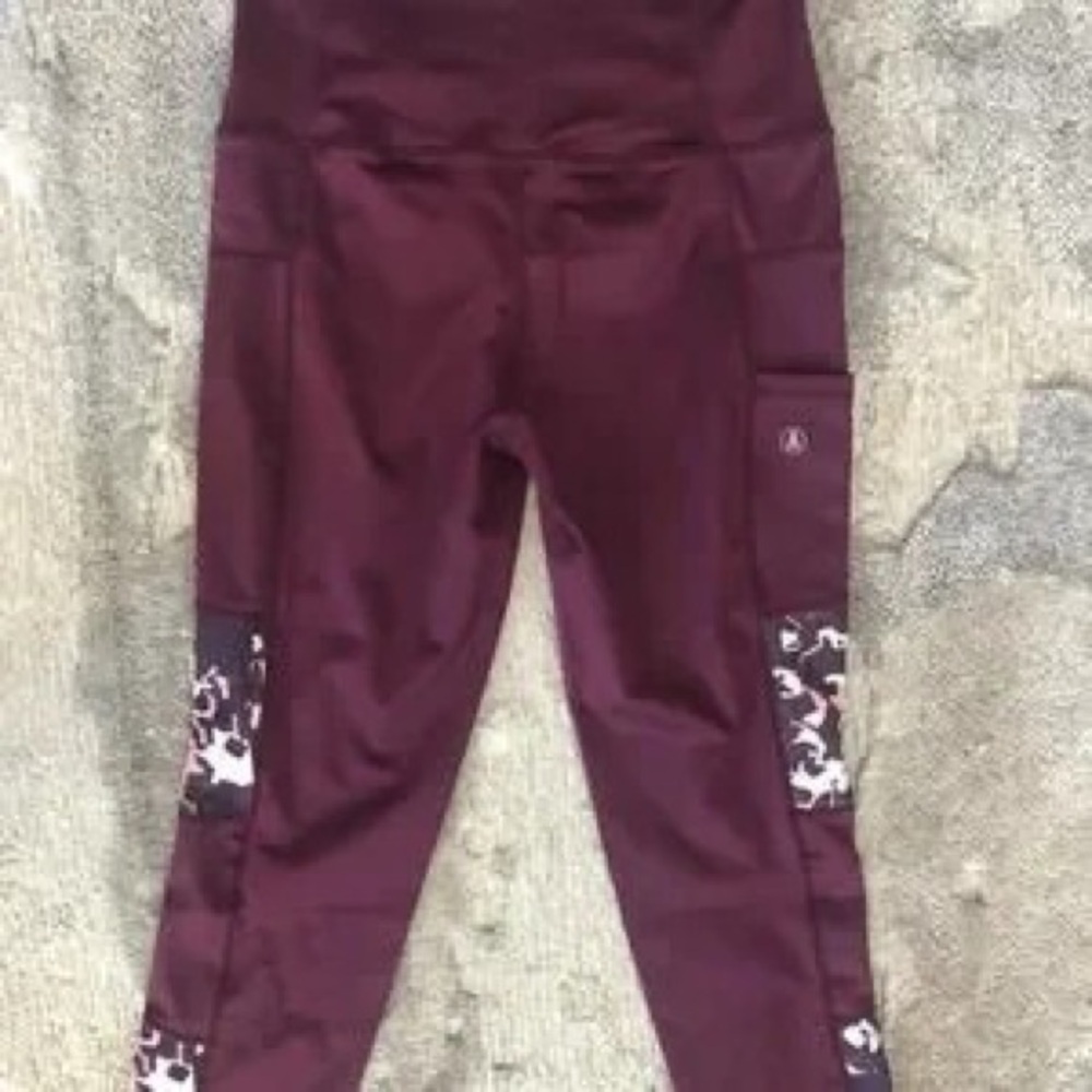 Kids Maroon Leggings